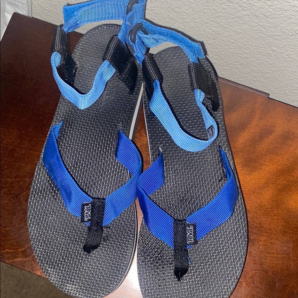 Teva Vibrant Blue and Black Sandals